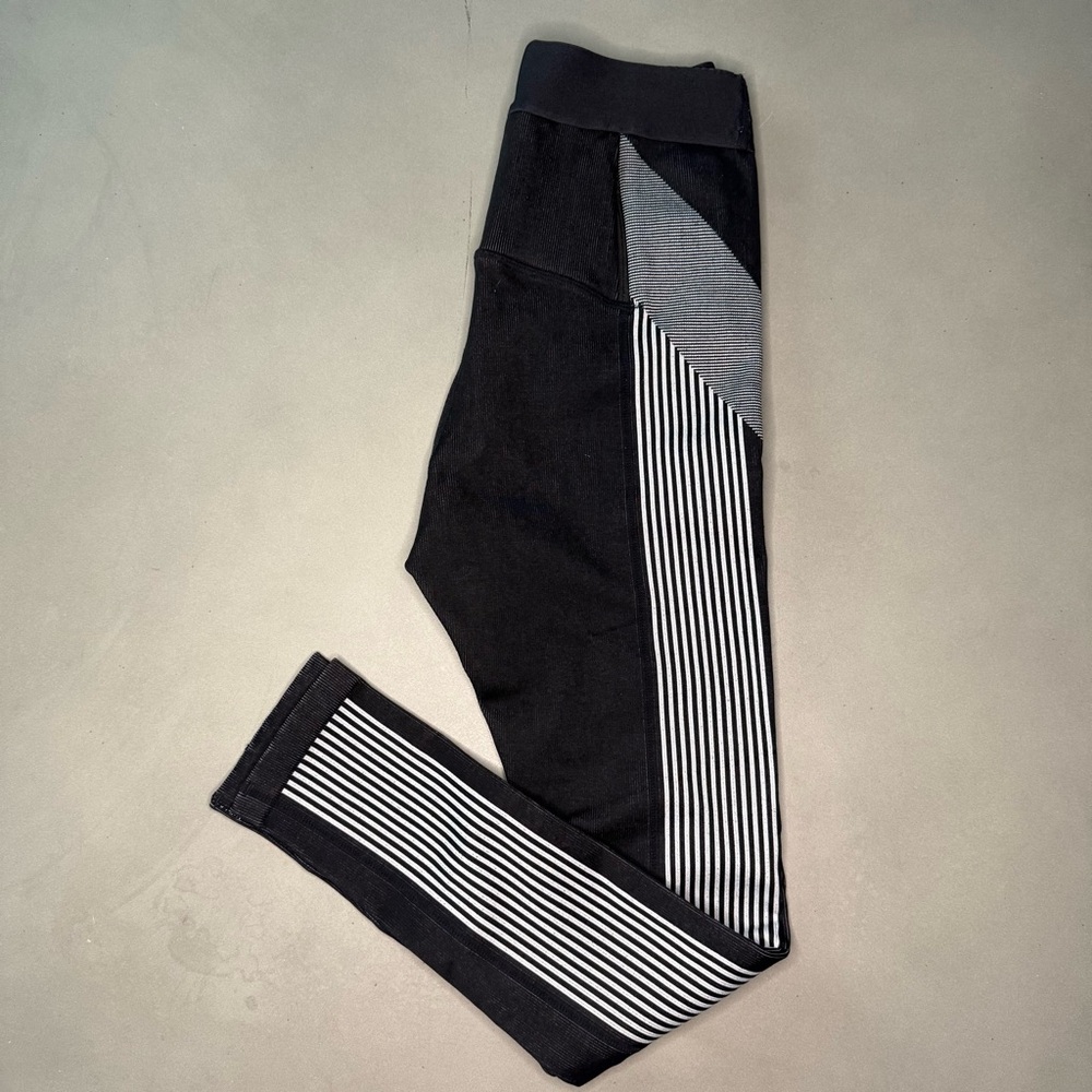 Fabletics Black and Gray Leggings for Active Lifestyle